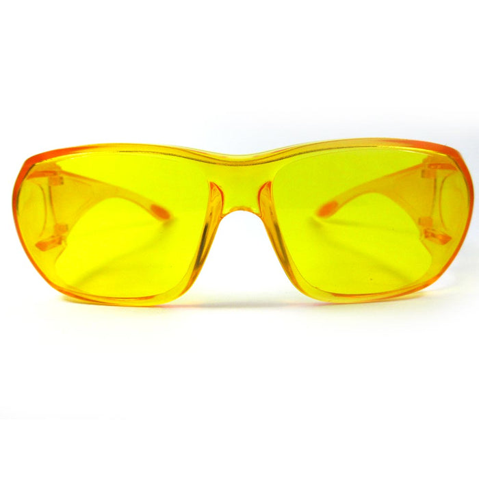 1X Yellow Lens Sunglasses Glasses Cover Sport UV400 Eyewear Safety Night Driving