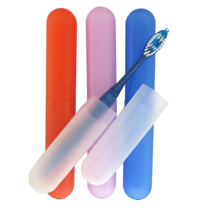 8 Pack Toothbrush Case Holders Travel Cover New Tube Plastic Box Multicolor Set