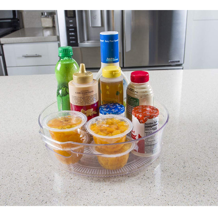 1 Turntable Fridge Pantry Cabinet 11.5" Kitchen Organizer Space Saver BPA Free