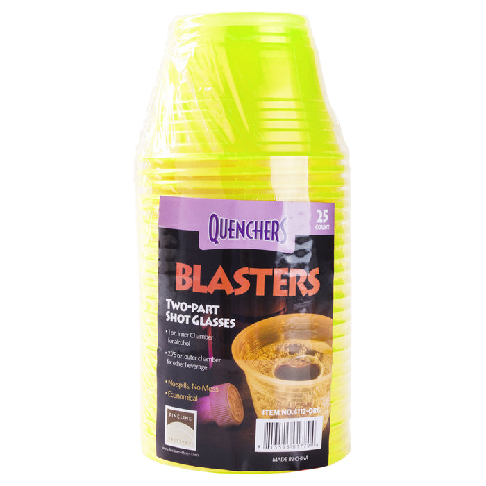 25 Ct Two Part Jager Bombs Blaster Power Shot Glasses Cups Shooter 2.75oz 1oz