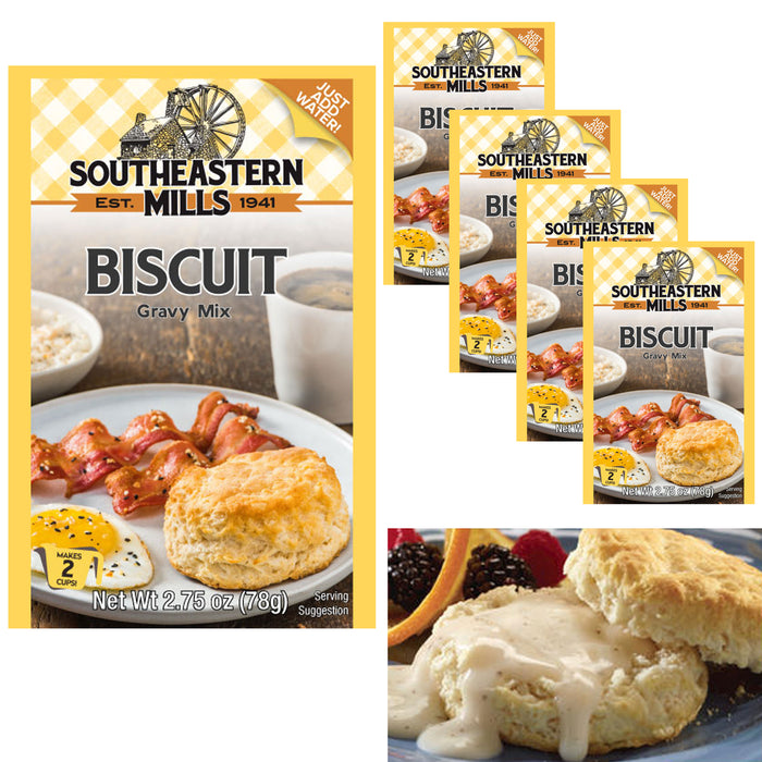 5 Pk Biscuit Gravy Mix Seasoning Cooking Thanksgiving Southern Country Breakfast