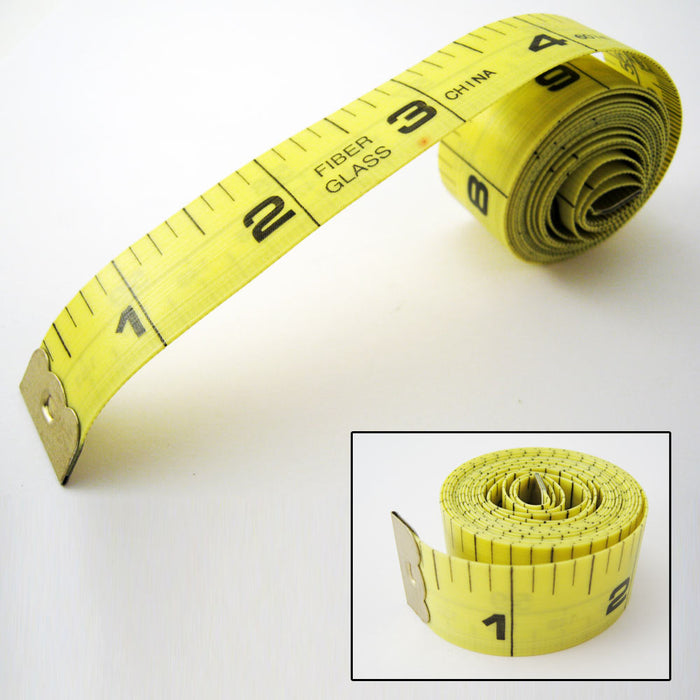 1 New 60" 150cm Soft Fabric Cloth Tape Measure Ruler Dual Sided SAE Metric Diet
