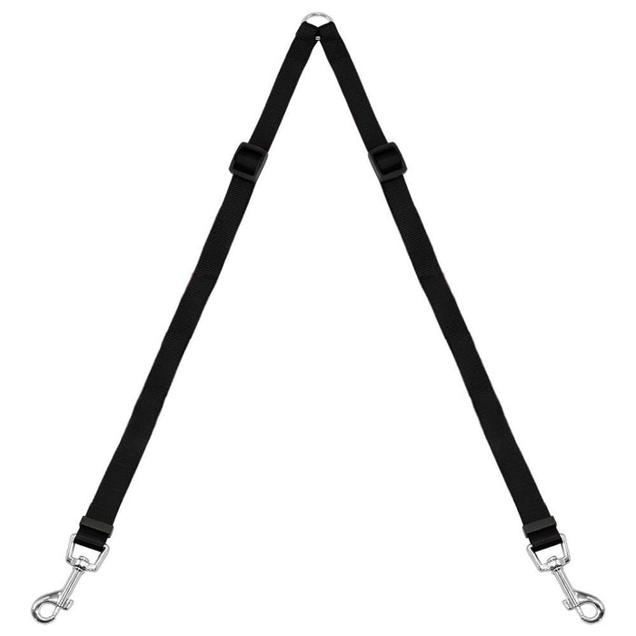 Dual Double Dog Leash No Tangle Coupler Heavy Duty For Two Dogs Walking Leash