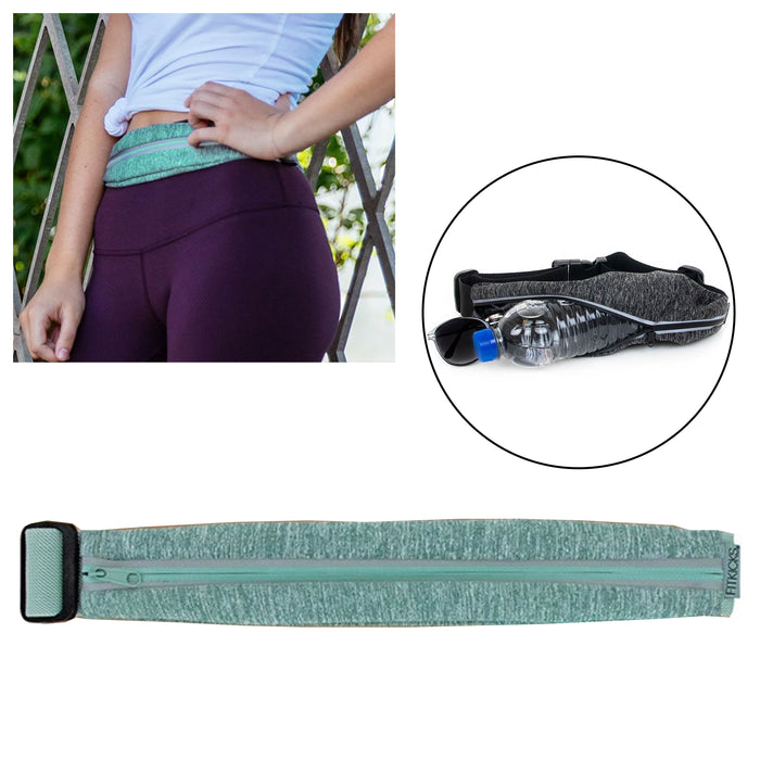 Sport Runner Fitness Waist Bum Bag Running Belt Pouch Zip Fanny Pack Mint Green
