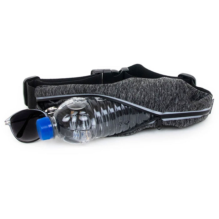 Running Bum Bag Fanny Pack Travel Waist Money Belt Zip Hiking Pouch Wallet Black