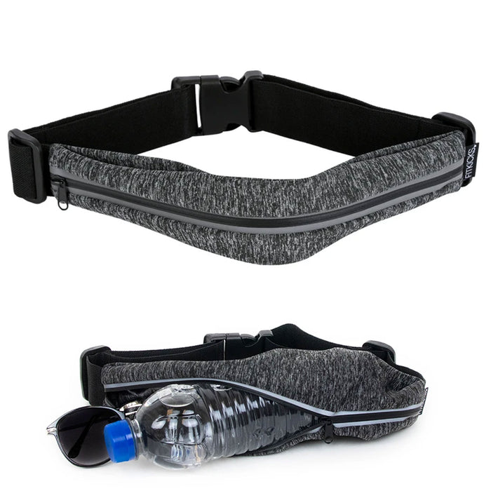 Running Bum Bag Fanny Pack Travel Waist Money Belt Zip Hiking Pouch Wallet Black