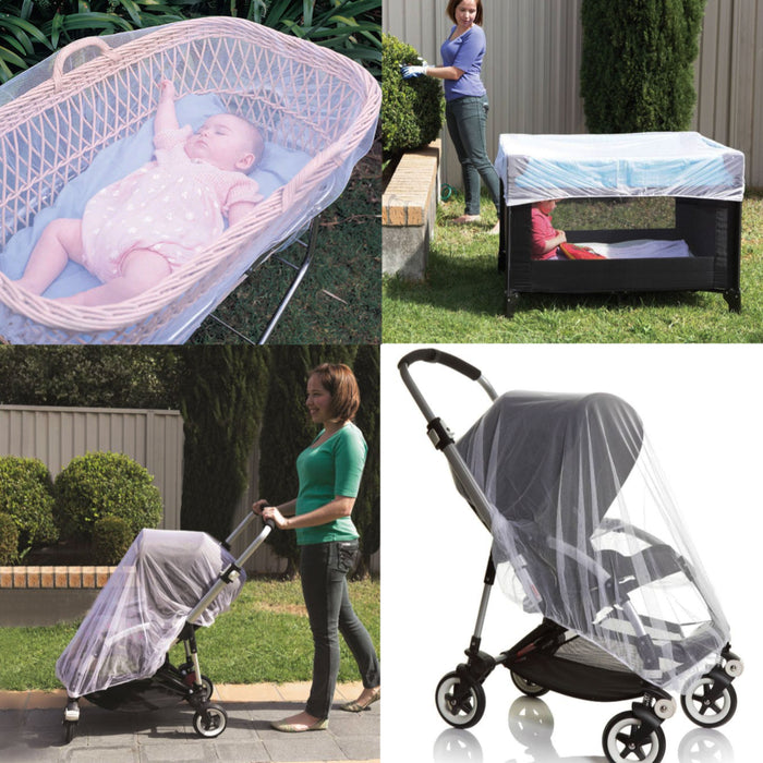 2 Pc Dreambaby Mosquito Net Insect Fly Netting Baby Stroller Cover Dust Mesh