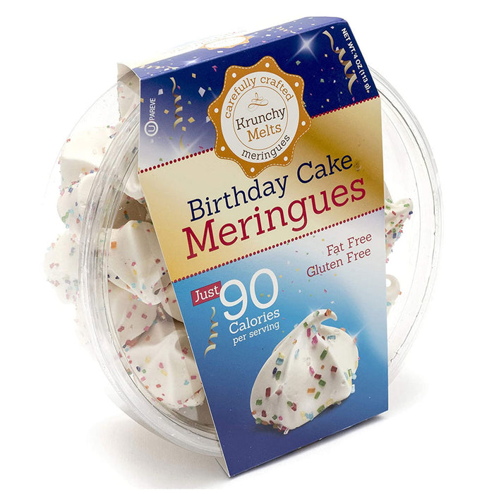 2 Boxes Birthday Cake Meringues Cookies Gluten Fat Free Snacks Kosher Sweets