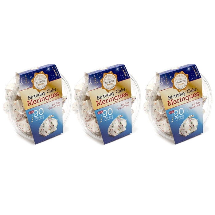 3 Boxes Birthday Cake Meringue Cookies Sweets Fat Free Low Calorie Gluten Free