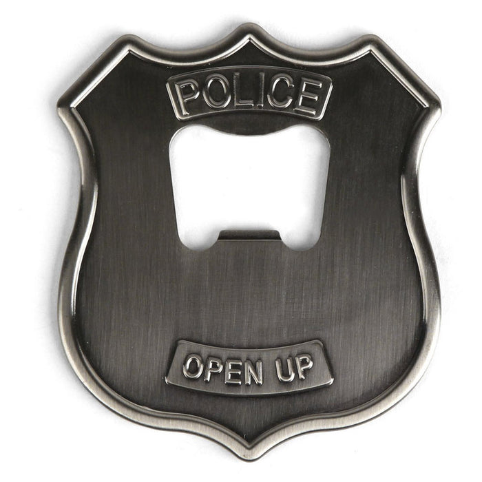 Open Up Police Badge Bottle Can Opener Steel Fun Parties Beer Cap Soda Bar Gift