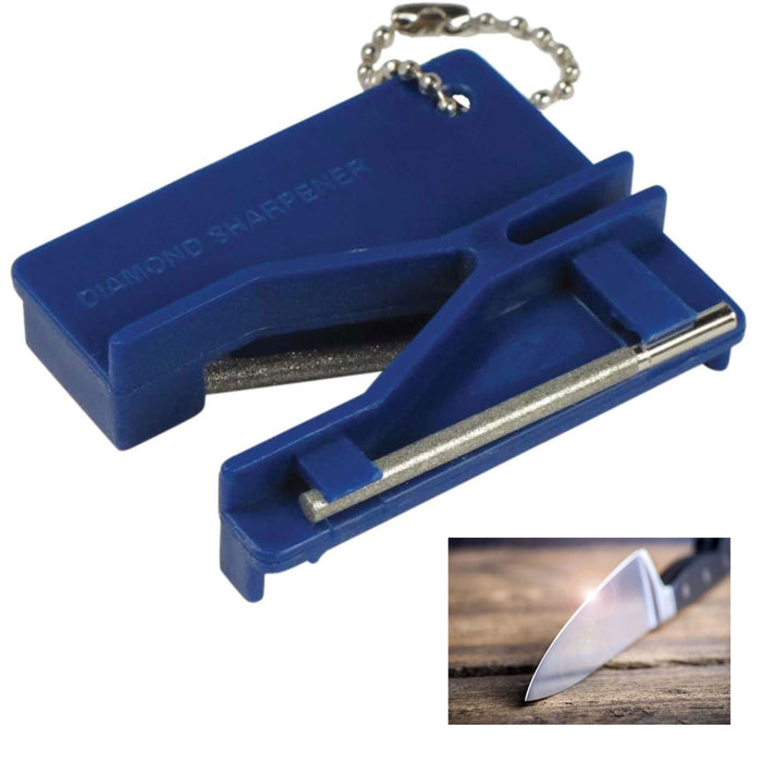 3 in 1 Pocket Diamond Sharpener Knives Scissors Hook Sharp Outdoor Grindstone