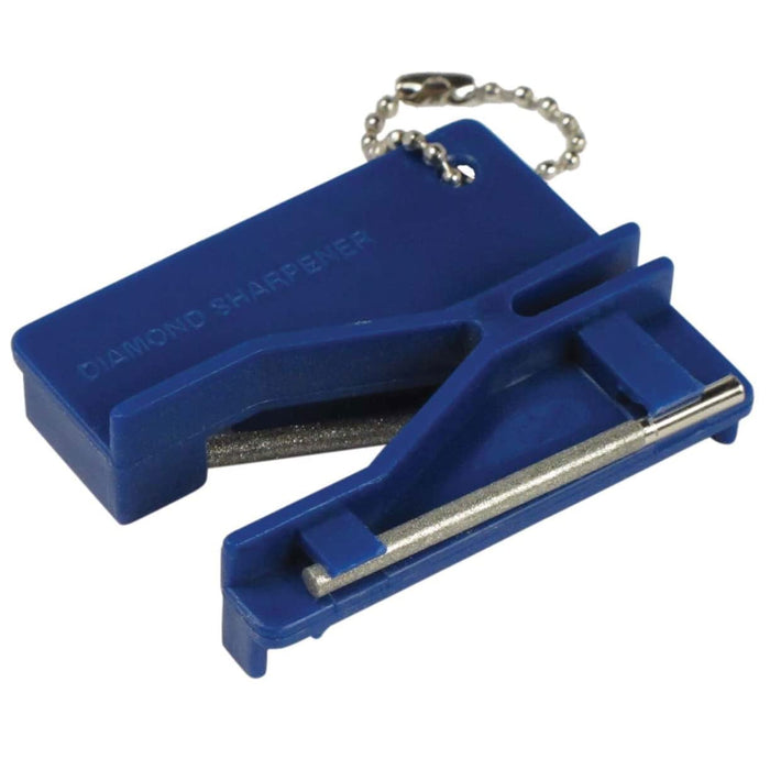 2 Pc Portable Diamond Sharpener Knives Scissors Hook Sharp Outdoor 3 Grit Sticks