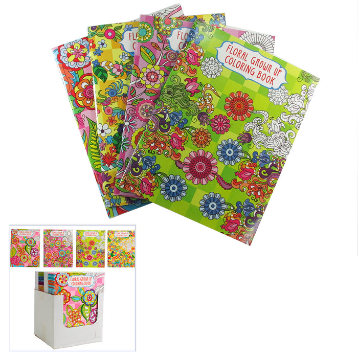 12 X Adult Coloring Books Mandala Floral Design Calming Stress Relief Paperback