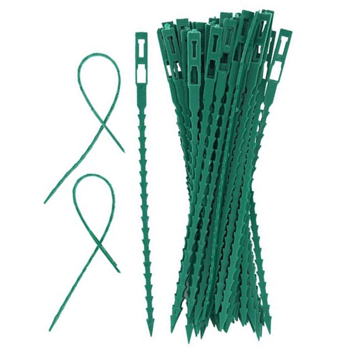 60 Adjustable Plastic Zip Cable Tie Gardening Plant Twist Cord Flexible Lock 7"