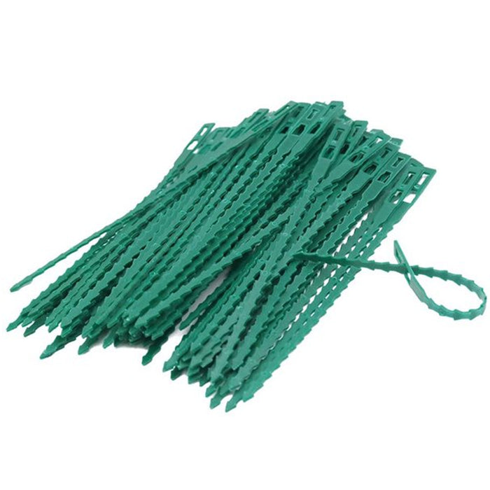 120 Plant Zip Cable Tie Adjustable Plastic Twist Cord Flexible Lock Gardening 7"
