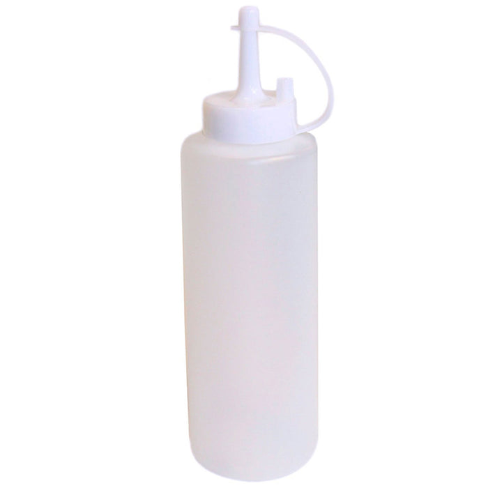 6 Pc 6oz Clear Plastic Squeeze Bottles Condiment Ketchup Mustard BBQ Mayo Sauce