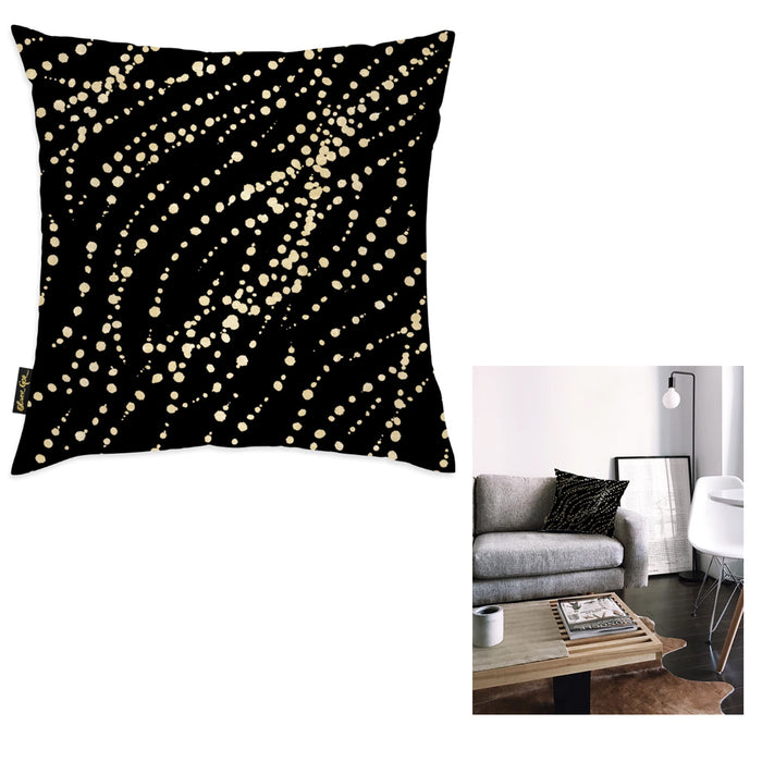 1 X Gold Design Decorative Throw Pillow Cushion Plush Insert Printed Case Sofa