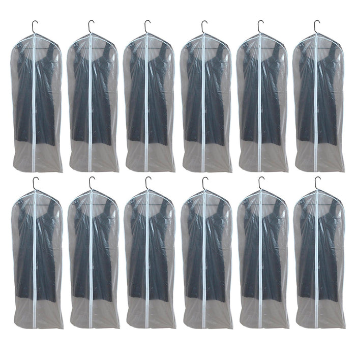 12 Lot Dress Garment Storage Bag 53" Protect Suit Cover Gown Storage Dust Travel