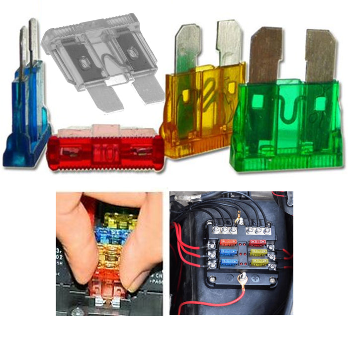 30Piece Mini Blade Car Fuse Blade Electrical Fuses Set Kit Assortment Auto Truck