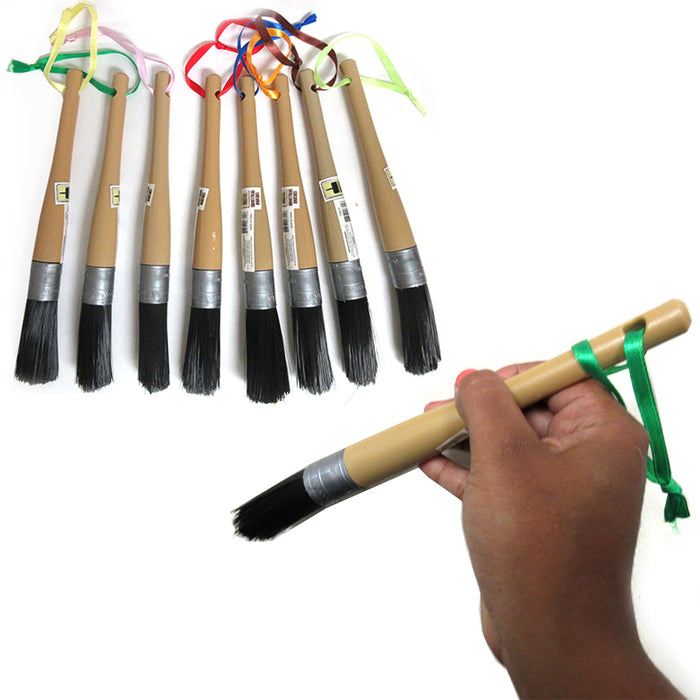 4 x 10.5" Parts Cleaning Brush PVC Hard Plastic Handle Hand Tool Nylon Bristles