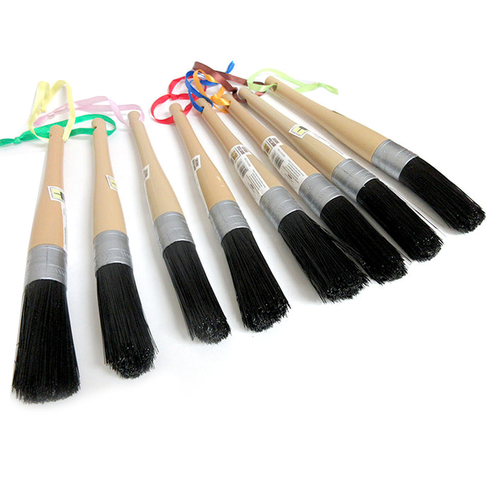 4 x 10.5" Parts Cleaning Brush PVC Hard Plastic Handle Hand Tool Nylon Bristles