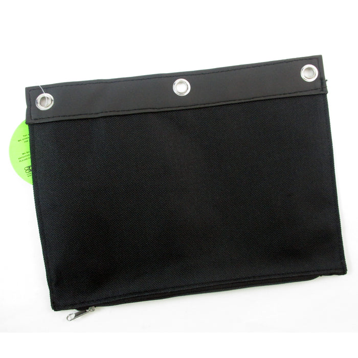 3 Pack Pencil Case Zipper 3 Ring Binder Pouch Office School Multipurpose Bag New