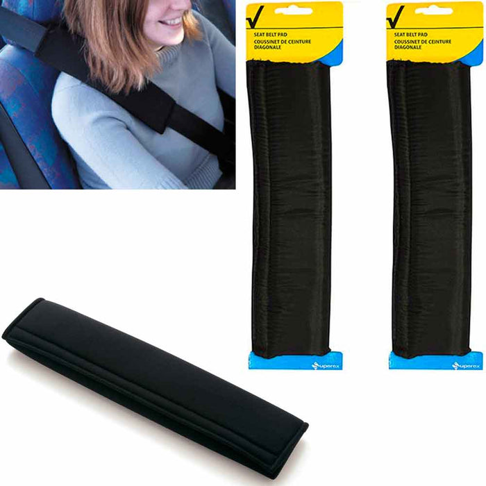 2 Premium Car Safety Seat Belt Shoulder Pads Cover Cushion Harness Comfortable !