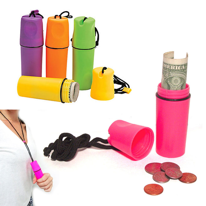 Plastic Waterproof Storage Case Money Coin Holder Container Cover Beach Safe New
