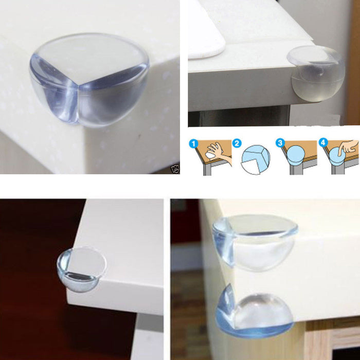 4 Corner Protector Ball Shape Child Proof Baby Safety Cushion Table Edge Guard
