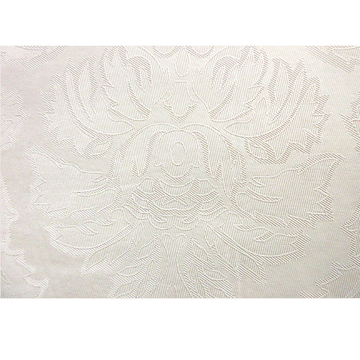 1 Vinyl Table Cover Pad Ivory Floral Texture Tablecloth Protector 54"X108" Party