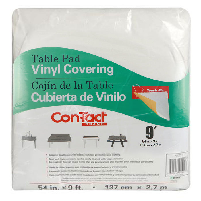 1 Vinyl Table Cover Pad Ivory Floral Texture Tablecloth Protector 54"X108" Party