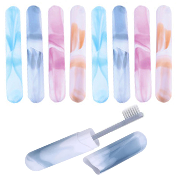 8Pk Toothbrush Holder Ventilated Hole Portable Travel Case Container Holder Camp