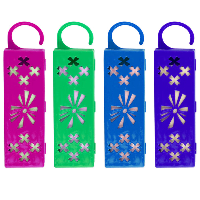 4 Pc Assorted Air Freshener Scented Closet Hangers Hanging Fresh Aroma Variety