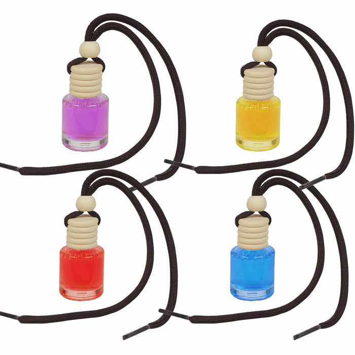 4 Pc Concentrated Fragrance Hanging Car Air Freshener Diffuser Home Long Lasting