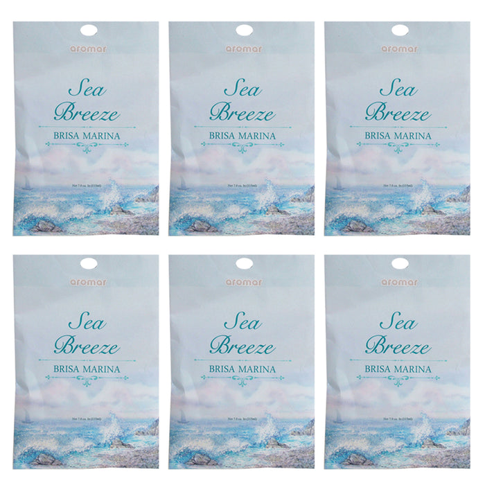 6 Sea Breeze Scented Aroma Fragrance Sachet Pouch Home Closet Drawer Perfume Bag