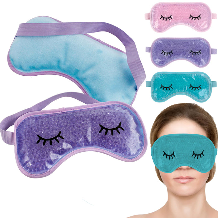 1 Cooling Eye Mask Cold Compress Ice Pack Gel Bead Anti Age Dark Circle Heat Pad