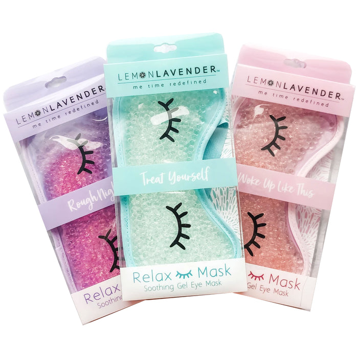 2 Gel Bead Eye Mask Anti Age Dark Circle Cold Compress Cooling Heat Pad Ice Pack