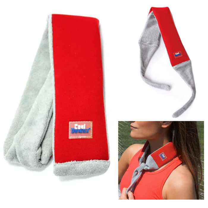 1 Icy Wrap Super Cooling Towel Bandana Headband Chilly Cold Pad Gel Head Neck