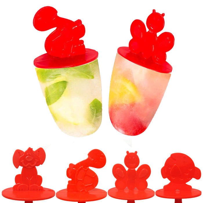 8 Cute Animal Ice Pop Maker Mold Freezer Popsicle Dessert Cake Treat Frozen Pops