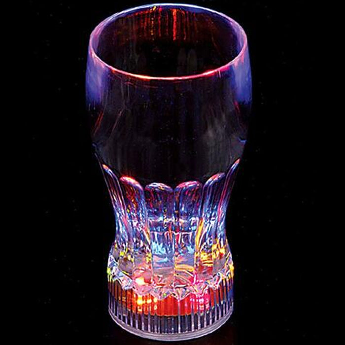 4 Light Up Led Cola Glass Flashing Party Cup Blinking Drink Shot Bar Club 11oz