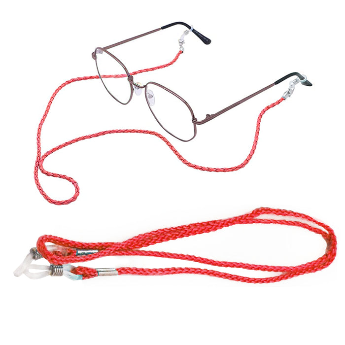 12 Bulk Red Lanyard Glasses Strap Braided Cord Eyewear Sunglasses String Holder