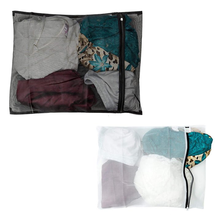 10 x Delicate Laundry Zippered Bag Wash Mesh Net Socks Bra Lingerie Clothes L XL