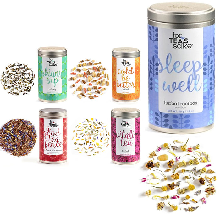 5x Rooibos Tea Oolong Loose Leaf 9oz Premium Herbal Blend Non-GMO Sleep Flavors