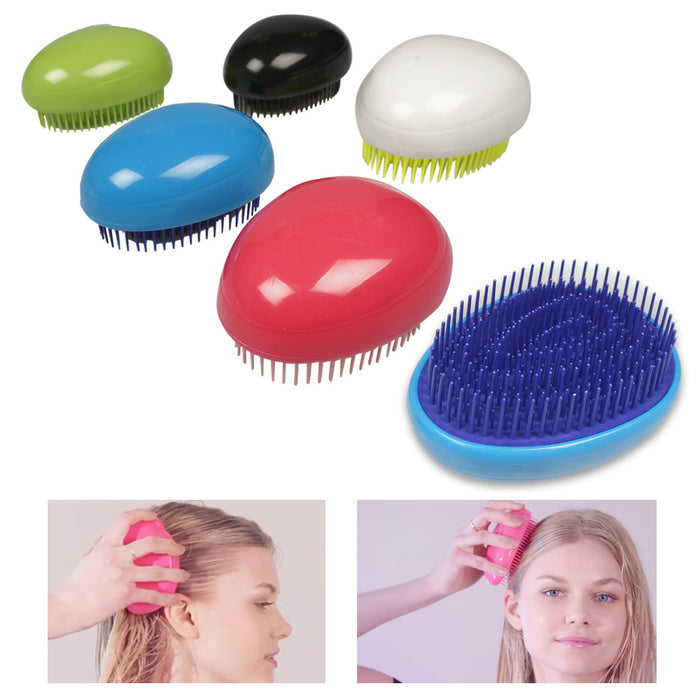 4 X Wet Detangling Brush Dry Hair Detangle Comb Shower Styling Detangler Salon