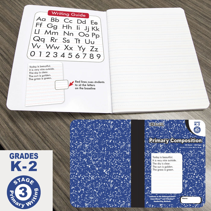 4 Primary Composition Journal Books School Stage 3 Handwriting Notebook Supplies