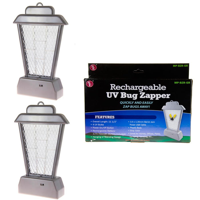 2Pc Uv Light Bug Zapper Insect Controller Mosquito Fly Pest Bug Trap Lamp Killer