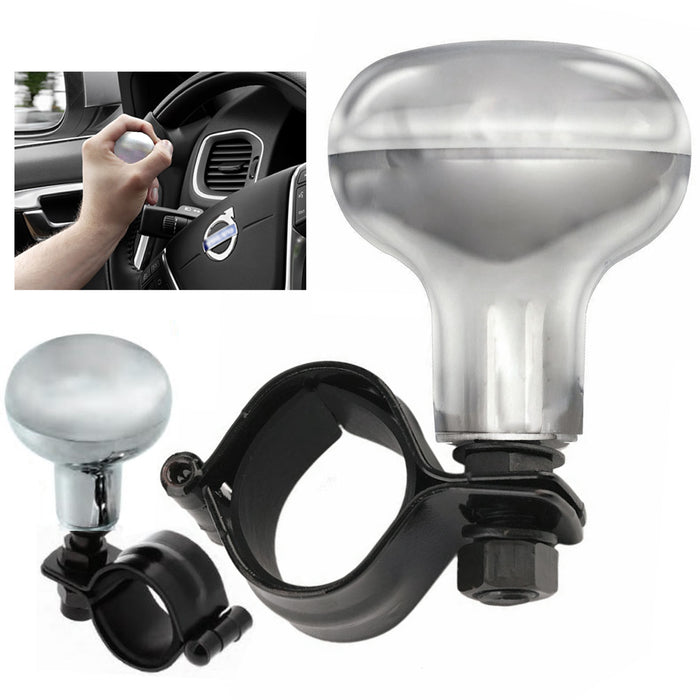Heavy Duty Suicide Steering Knob Car Wheel Spinner Booster Handle Knob Chrome