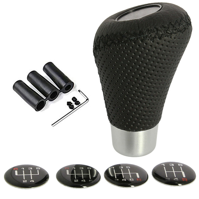 Black Shift Knob 6 Speed Manual Transmission Vehicles Gear Shifter Universal Fit