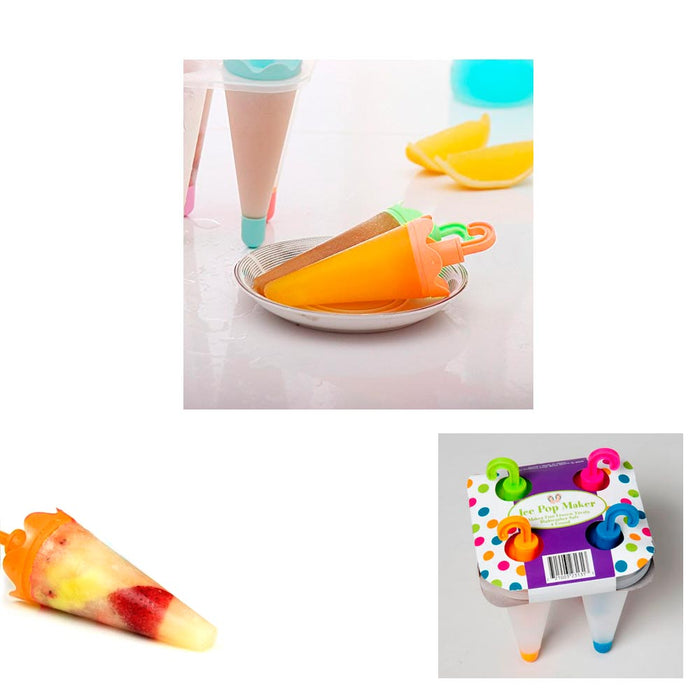 8 Umbrella Ice Pop Maker Mold Popsicle Dessert Ice Cream Frozen Pops Cake Treats