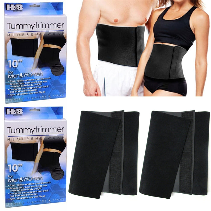 2pc Tummy Belt Tightening Slimming Men Women Body Waist Shaper